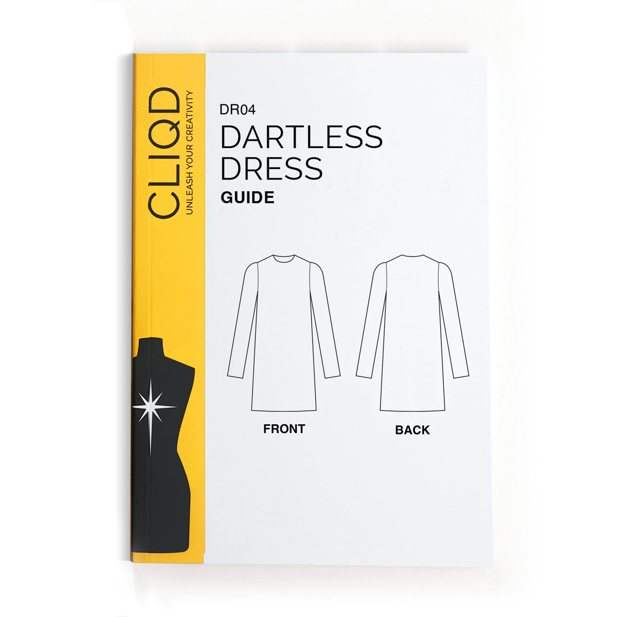 Step-by-step illustrated pattern making guide book for loose dress, blouse and top sewing patterns