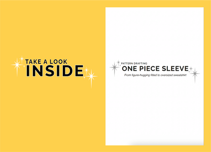 Preview of CLIQD One piece sleeve pattern drafting PDF course - learn how to draft a one piece sleeve pattern