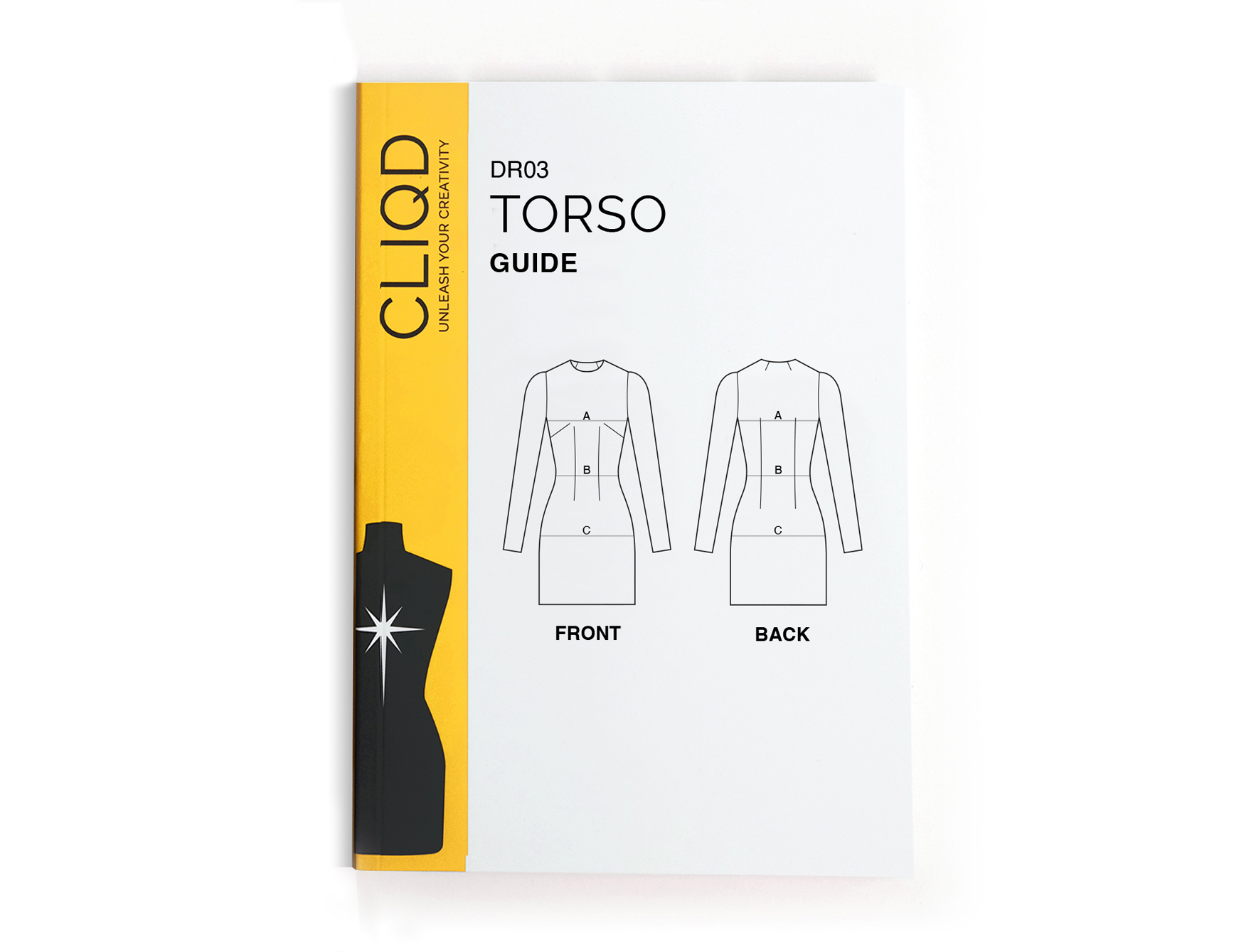 Step-by-step illustrated pattern making guide book for fitted dresses