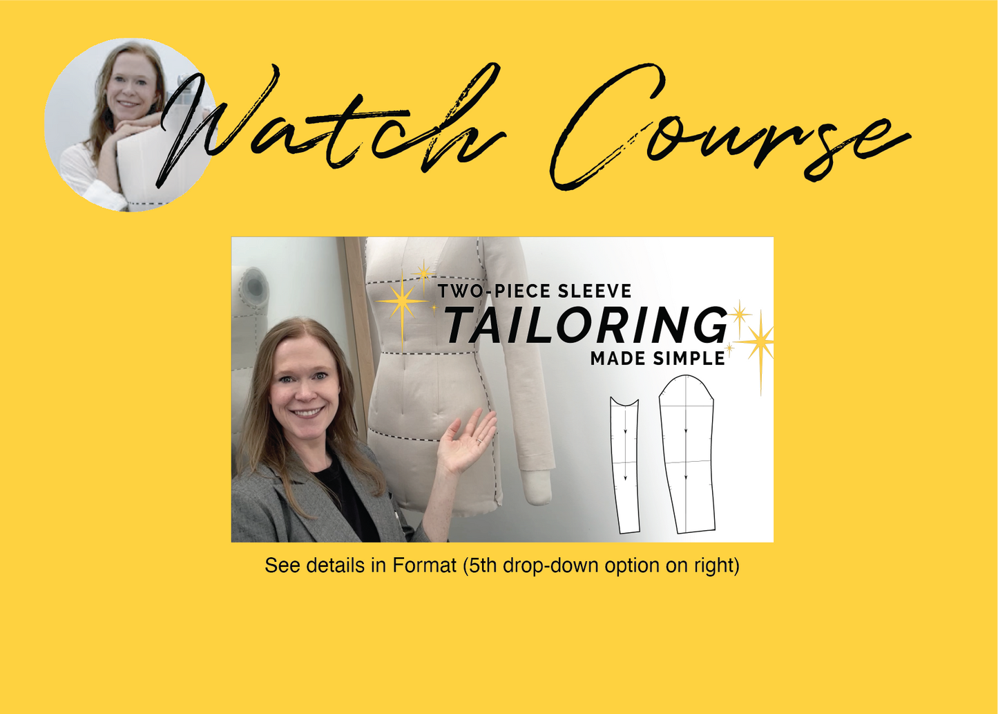 Watch video demonstration of CLIQD two-piece sleeve pattern drafting course - see how to turn a one-piece sleeve into a two-piece sleeve