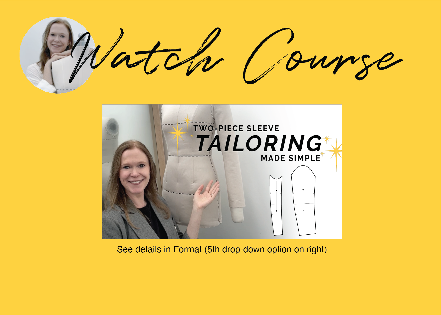 Watch video demonstration of CLIQD two-piece sleeve pattern drafting course - see how to turn a one-piece sleeve into a two-piece sleeve