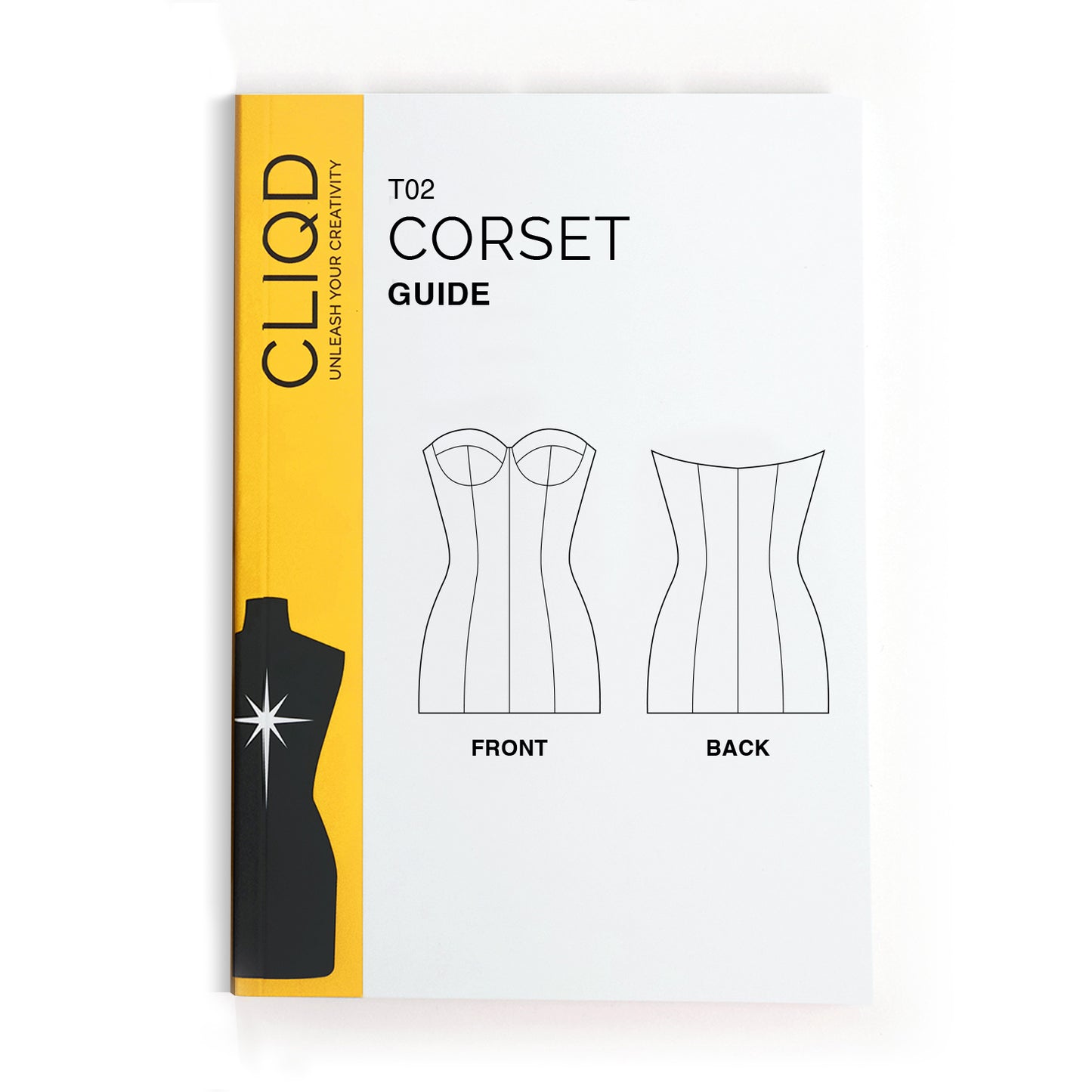 Step-by-step, illustrated corset pattern making guide book