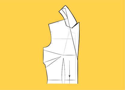 Learn how to draft a jacket lapel and collar pattern — CLIQD pattern drafting course
