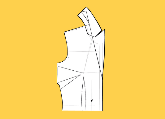 Learn how to draft a jacket lapel and collar pattern — CLIQD pattern drafting course