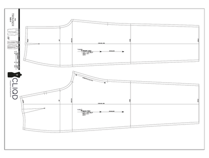 CLIQD trouser block pattern on a0 PDF 