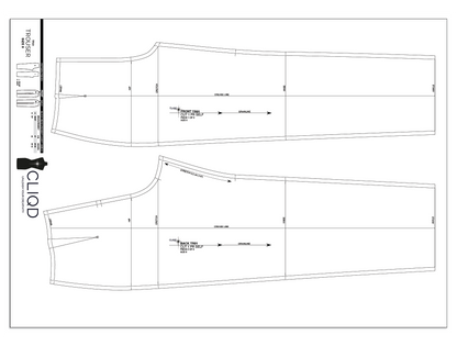CLIQD trouser block pattern on a0 PDF