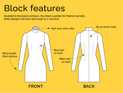 One dart fitted dress