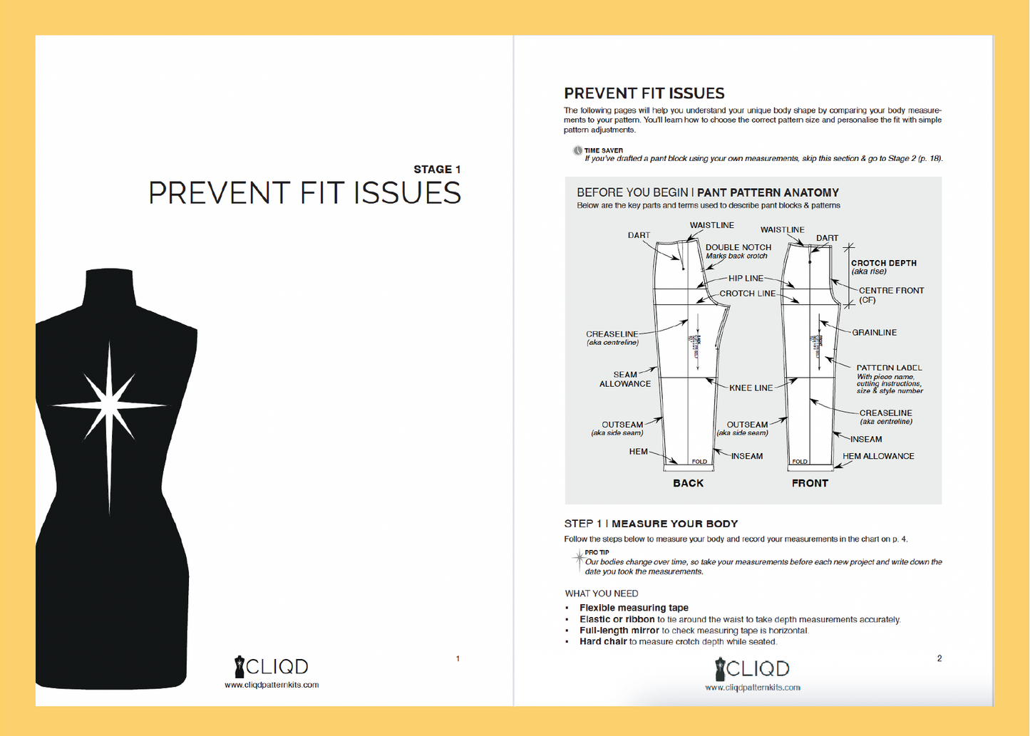 Take a look inside CLIQD's Pant Fitting Guide with professional pattern adjustment to prevent and fix any pant fitting issues